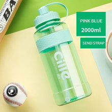 Load image into Gallery viewer, 1L 2L 3L Large Capacity Sports Water Bottles Portable Plastic Outdoor Camping Picnic Bicycle Cycling Climbing Drinking Bottles