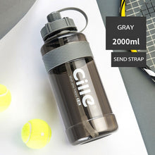 Load image into Gallery viewer, 1L 2L 3L Large Capacity Sports Water Bottles Portable Plastic Outdoor Camping Picnic Bicycle Cycling Climbing Drinking Bottles
