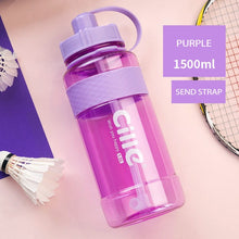Load image into Gallery viewer, 1L 2L 3L Large Capacity Sports Water Bottles Portable Plastic Outdoor Camping Picnic Bicycle Cycling Climbing Drinking Bottles