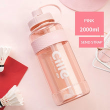 Load image into Gallery viewer, 1L 2L 3L Large Capacity Sports Water Bottles Portable Plastic Outdoor Camping Picnic Bicycle Cycling Climbing Drinking Bottles