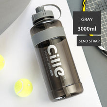 Load image into Gallery viewer, 1L 2L 3L Large Capacity Sports Water Bottles Portable Plastic Outdoor Camping Picnic Bicycle Cycling Climbing Drinking Bottles