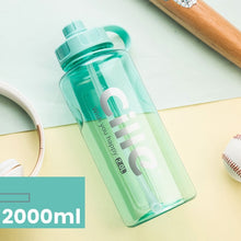 Load image into Gallery viewer, 1L 2L 3L Large Capacity Sports Water Bottles Portable Plastic Outdoor Camping Picnic Bicycle Cycling Climbing Drinking Bottles