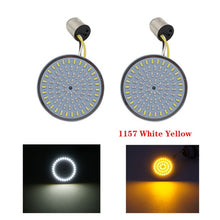 Load image into Gallery viewer, 1Pair Motorcycle Led Turn Signals Kit for Harley Road Glide Touring Sportster with 1156 1157 Base White/Amber Led Turn Signal