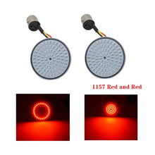 Load image into Gallery viewer, 1Pair Motorcycle Led Turn Signals Kit for Harley Road Glide Touring Sportster with 1156 1157 Base White/Amber Led Turn Signal