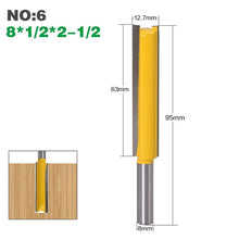 Load image into Gallery viewer, 1Pcs 8mm&quot; Shank Long Cleaning Bottom Router Bit Cutter CNC Woodworking Clean Bits