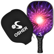 Load image into Gallery viewer, 60PCS OSHER Pickleball Paddle Graphite Pickleball Racket Honeycomb Composite Core Pickleball Paddle Set Ultra Cushion Grip Low Profile Edge Bundle Graphite
