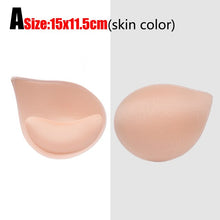 Load image into Gallery viewer, 1pair Thick Sponge Bra Pads for Women Swimsuit Breast Push Up Breast Enhancer Removeable Bra Pads Inserts Cups Bra Accessories