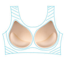 Load image into Gallery viewer, 1pair Thick Sponge Bra Pads for Women Swimsuit Breast Push Up Breast Enhancer Removeable Bra Pads Inserts Cups Bra Accessories