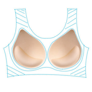 1pair Thick Sponge Bra Pads for Women Swimsuit Breast Push Up Breast Enhancer Removeable Bra Pads Inserts Cups Bra Accessories