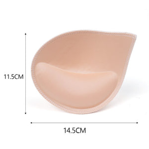 1pair Thick Sponge Bra Pads for Women Swimsuit Breast Push Up Breast Enhancer Removeable Bra Pads Inserts Cups Bra Accessories