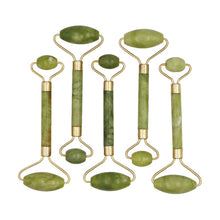 Load image into Gallery viewer, 1pc 4 Sizes Facial Massage Roller Plate Double/Single Heads Jade Stone Massager Eye Face Neck Thin Lift Relax Slimming Tools