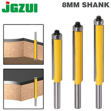 Load image into Gallery viewer, 1pc 8mm Shank 2&quot; Flush Trim Router Bit with Bearing for Wood Template Pattern Bit Tungsten Carbide Milling Cutter for Wood 02017