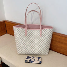 Load image into Gallery viewer, 2 Pçs/set Luxo Designer De Alta Capacidade Sacola Bolsa para As Mulheres  As Tendências Da Marca Designer Listrado Ombro Sho