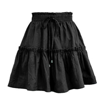 Load image into Gallery viewer, 2 PCS/LOT Young Girl&#39;s Cotton Pleated Skirts Womens Ruffles Midi Skirt  Plus Size Lolita  Mujer Faldas School Uniform Hotsale
