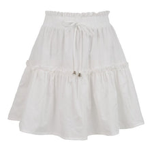 Load image into Gallery viewer, 2 PCS/LOT Young Girl&#39;s Cotton Pleated Skirts Womens Ruffles Midi Skirt  Plus Size Lolita  Mujer Faldas School Uniform Hotsale