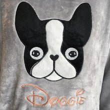 Load image into Gallery viewer, 2 PIECE Flannel Pajama Set Cute dog top + long pants Nightwear Home Wear women print lingerie Winter Warm Pyjama Round Neck