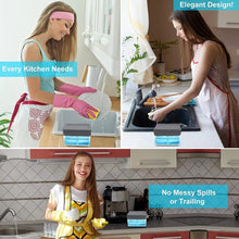 Load image into Gallery viewer, 2-in-1 Sponge Box With Soap Dispenser Double Layer Kitchen Plastic Soap Dispenser Sponge Scrubber Holder Case Boite Rangement