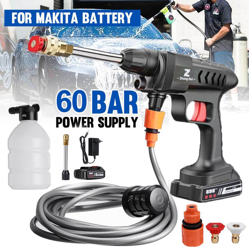 20000/30000mAh Car Wash Gun Washer 60Bar Spray Nozzle High Pressure Cleaner for Auto Home Garden Cleaning Car Washing Machine