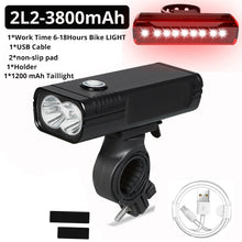 Load image into Gallery viewer, 20000Lums Bicycle Light L2/T6 USB Rechargeable 5200mAh Bike Light IPX5 Waterproof LED Headlight  as Power Bank Bike Accessories
