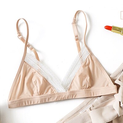 2020 Hot New Bra Lace Bra Sexy Floral Translucent Bralett Women Underwear Women Lace Bra Top Bralette Wireless Seamless Lingerie