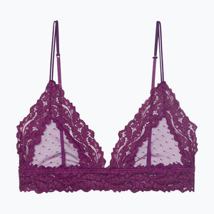 2020 New Bra Women Lace Bralette Sexy Transparent Unpadded Femme Thin Bra Comfort Ladies Dot mesh Brassiere Underwear