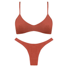 Load image into Gallery viewer, 2020 New Hot Ladies Cotton Thin Underwear Ribbed Sexy Soft Lingerie Bra Sets beauty back Women Bra Panties Set Comfort Homewear