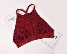 Load image into Gallery viewer, 2020 New Lace Bra Female underwear Beauty Back Bralett Chest Sexy Cross Neck Tube Top Thin Ladies Lingerie Women Underwear