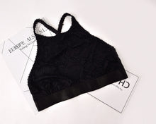 Load image into Gallery viewer, 2020 New Lace Bra Female underwear Beauty Back Bralett Chest Sexy Cross Neck Tube Top Thin Ladies Lingerie Women Underwear