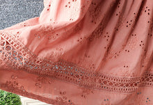 Load image into Gallery viewer, New Spring Women Shirt Literary Fresh Hollow out Embroidery Pullover Cotton and linen O-Neck Blouse Women