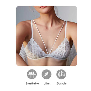 2020 Sexy Floral Lace Bra Women Lingerie Thin bralette Bra Ladies Underwear Y Line Female Brassiere Solid color Sex Lingerie top