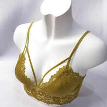 Load image into Gallery viewer, 2020 Sexy Girls Lace Bralette Unlined Ultra-Thin Women Underwear Seamless Comfortable Soft Bra Crop Top Adjustable Straps V Neck