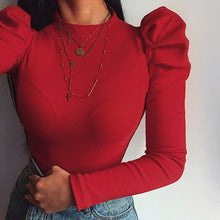 Load image into Gallery viewer, 2020 Spring Winter Women Sexy Bodysuit Casual Bodycon Solid Knitted Black Bodysuits Body For Women Female