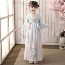 Load image into Gallery viewer, 2021 Ancient Hanfu Girls Oriental Chinese Costume Kids Traditional Chinese Dress Children Fairies Tang Dynasty Performance Wear