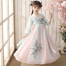 Load image into Gallery viewer, 2021 Ancient Hanfu Girls Oriental Chinese Costume Kids Traditional Chinese Dress Children Fairies Tang Dynasty Performance Wear