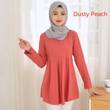 Load image into Gallery viewer, 2021 Autumn New Muslim Fashion Women Solid Color Long Sleeve T-shirt Women&#39;s Clothing Middle East Malay Top Musulmane Clothes