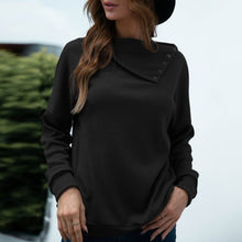 Load image into Gallery viewer, 2021 Autumn Pullovers Solid Warm Turn-down Collar Long Sleeves Waffle-knit Comfy Tunic Sweatshirts Casual Loose Solid Color Tops