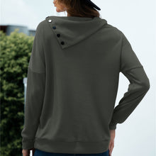 Load image into Gallery viewer, 2021 Autumn Pullovers Solid Warm Turn-down Collar Long Sleeves Waffle-knit Comfy Tunic Sweatshirts Casual Loose Solid Color Tops