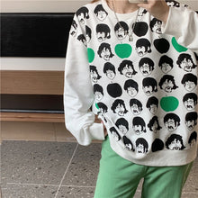 Load image into Gallery viewer, 2021 Autumn Spring Fall Hoodies Women&#39;s Top Long Sleeve Loose Casual Sweatshirt Character Avatar Printing Ladies Korean Fashion