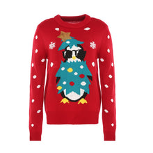 Load image into Gallery viewer, 2021 Autumn Winter Clothes Women&#39;s Sweater Christmas Knitted Embroidery Loose Warm Jumper O-neck Long Sleeve Pullover Pull Femme