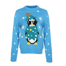 Load image into Gallery viewer, 2021 Autumn Winter Clothes Women&#39;s Sweater Christmas Knitted Embroidery Loose Warm Jumper O-neck Long Sleeve Pullover Pull Femme