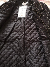 Load image into Gallery viewer, 2021 Black Plaid Suits Coat Women Jackets Uniform Fashion Coat Korean Loose Female Overcoat Channel Style Mid-length