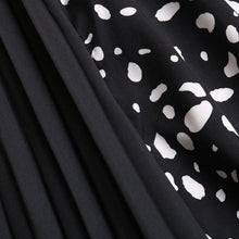 Load image into Gallery viewer, 2021 Chic Summer Women Printed Midi Dress Short Sleeve Vestidos Female Belt Pleated Casual Splicing Blouse Dress Elegant Dress