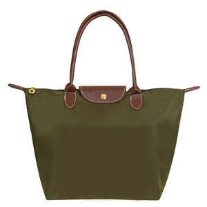 2021 Famous Brands Women Bags Shoulder Bag Handbag Waterproof Nylon Leather Beach bag Designer Folding Tote Bolsa Sac Feminina