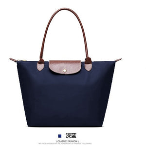 2021 Famous Brands Women Bags Shoulder Bag Handbag Waterproof Nylon Leather Beach bag Designer Folding Tote Bolsa Sac Feminina
