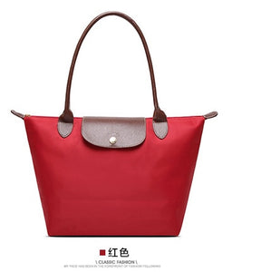 2021 Famous Brands Women Bags Shoulder Bag Handbag Waterproof Nylon Leather Beach bag Designer Folding Tote Bolsa Sac Feminina