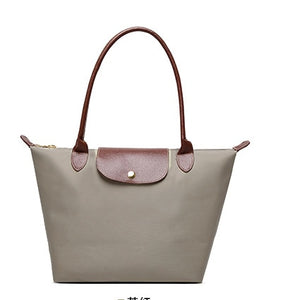2021 Famous Brands Women Bags Shoulder Bag Handbag Waterproof Nylon Leather Beach bag Designer Folding Tote Bolsa Sac Feminina