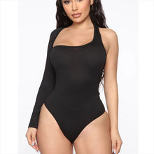 Load image into Gallery viewer, 2021 Fashion Women Summer Solid Bodysuit Slim One Shoulder Backless Halter Sexy New Ladies Skinny Siamese Briefs