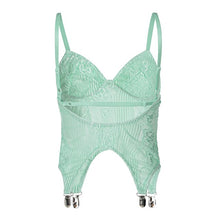 Load image into Gallery viewer, 2021 Lace Patchwork Women Strap Crop Top Camis V Neck Patchwork Irregular See Through Sheer Bodycon Sexy 2021 Summer Clothes