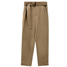 Load image into Gallery viewer, 2021 New Autumn Woman Fashion Business Set Office Ladies Suits Women Slim Lapel Loose Chiffon Blouse Long Pants Two Piece Suits