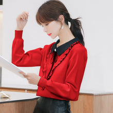 Load image into Gallery viewer, 2021 New Autumn and Winter All-match Women&#39;s Sweater Loose Outer Knit Bottoming Shirt Western Style Blouse